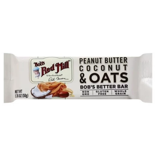 Bobs Red Mill Peanut Butter Coconut & Oat Bar 50g Bobs Red Mill Peanut Butter Coconut & Oat Bar 50g