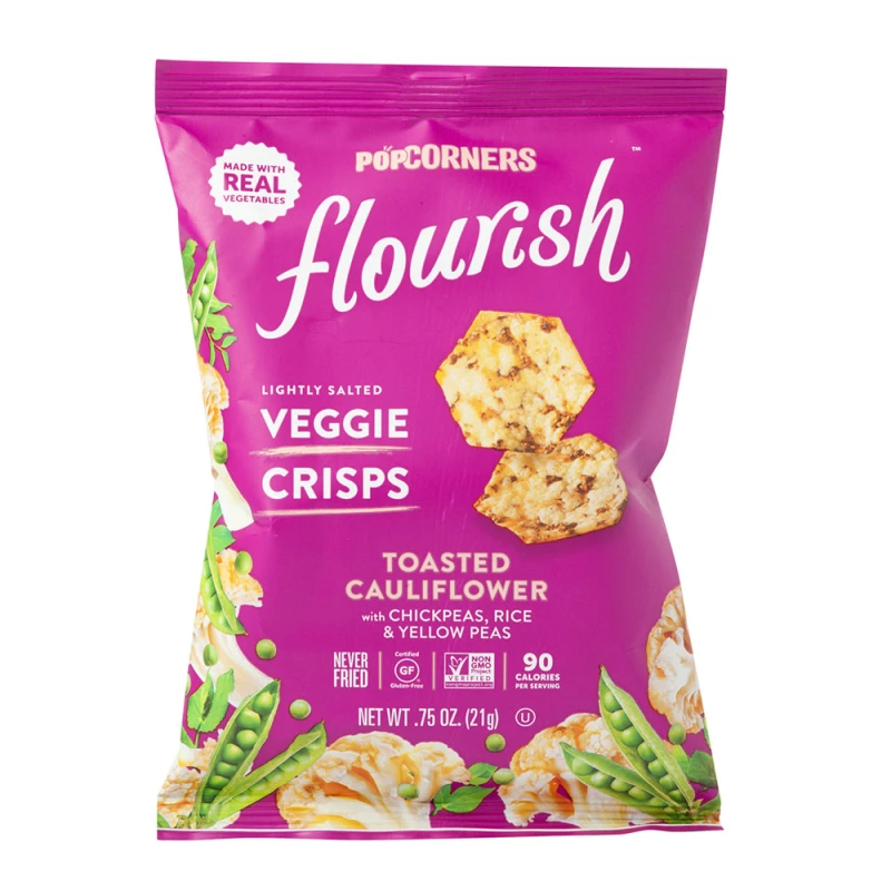 POPCORNERS Flourish Veggie Crisps Toasted Cauliflower 21g - بوب كورنرز