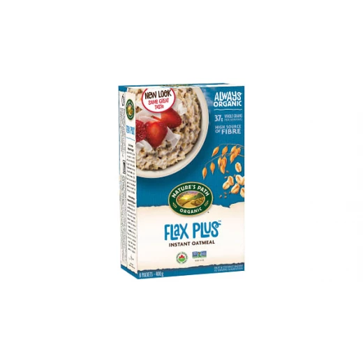 Organic Hot Cereal Pouch Flax Oats Cereal (400g) Organic Hot Cereal Pouch Flax Oats Cereal (400g)