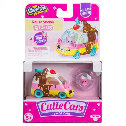 Shopkins Cutie Roller Shaker Car Figure Pack, Assortment