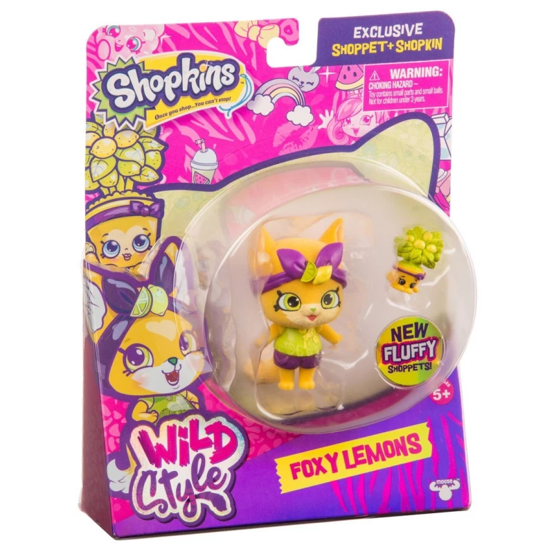 Shopkins Wild Style Shoppet - Foxy Lemons - شوبكينز