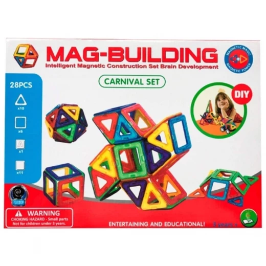 Intelligent Magnetic Building Set for Brain Development / Mag Building 28 pieces Intelligent Magnetic Building Set for Brain Development / Mag Building 28 pieces