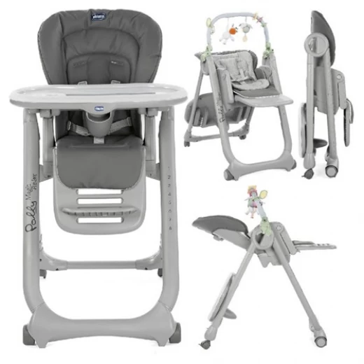 Chicco polly magic relax highchair graphite - تشيكو - Image 2