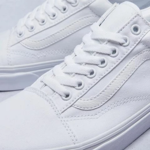 Vans Unisex Old Skool True White Skate Shoe US 8 - فانز - Image 3