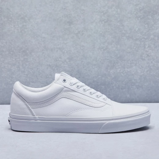 Vans Unisex Old Skool True White Skate Shoe US 8 - فانز - Image 4