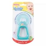 Nuby Coolbite Round Teether with Sterilised Water, Green - نوبي