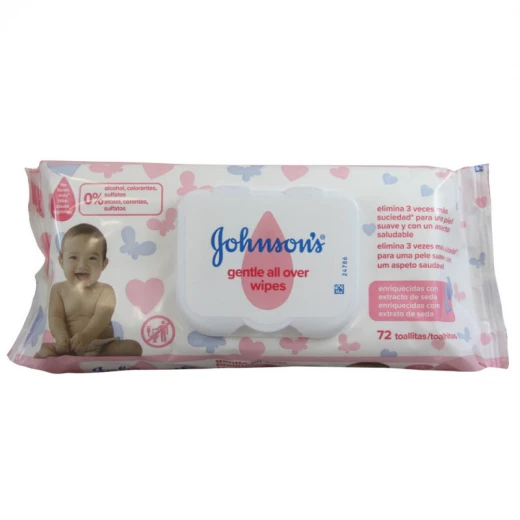 Johnson's Baby, Wipes, Gentle All Over, Pack of 72 wipes Johnson's Baby, Wipes, Gentle All Over, Pack of 72 wipes