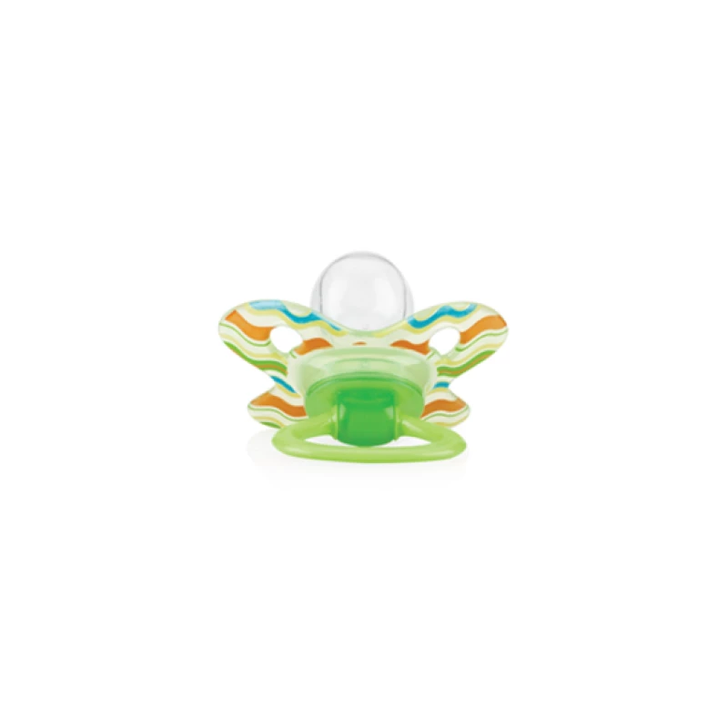 Nuby Pacifier Orthodontic GEO (6 -18 Months) - Green - نوبي
