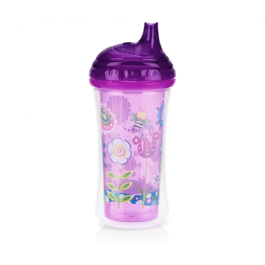 Nuby Insulated Click-it Hard Spout Cup 270ml - Purple Nuby Insulated Click-it Hard Spout Cup 270ml - Purple