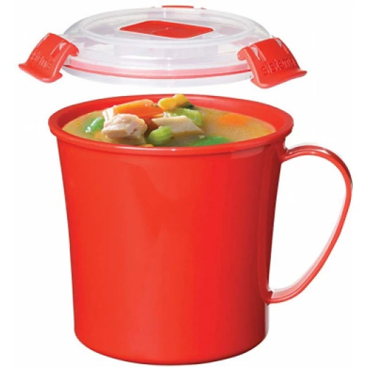 Sistema To Go Microwave Soup Mug - 656 ml, Orange - سيستما - Image 3