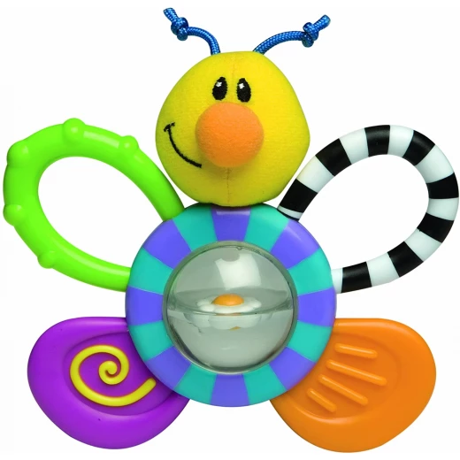 Nuby Belly Buddy Teether Toy, Bee Nuby Belly Buddy Teether Toy, Bee