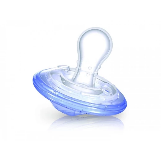Nuby Natural Touch SoftFlex Pacifier Cherry 0-6m, Blue Nuby Natural Touch SoftFlex Pacifier Cherry 0-6m, Blue
