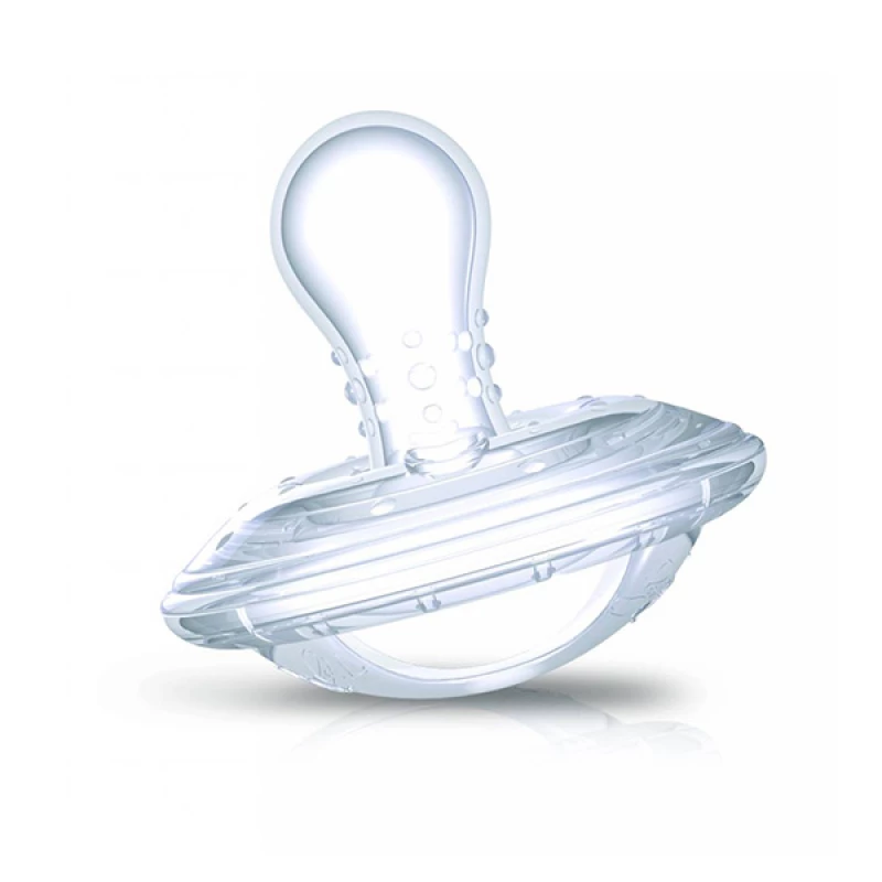 Nuby NT Pacifier cherry SoftFlex (6m+) - White - نوبي
