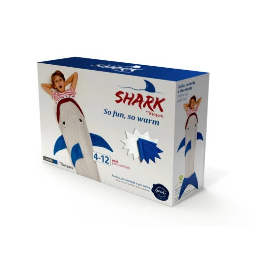 Kanguru Lavatelli Blanket Shark for Kids - KANGURU - Image 2
