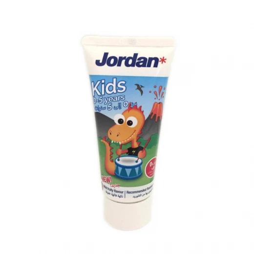 Jordan - Kids Toothpaste 50ml (0-5 Years) - Fruity Jordan - Kids Toothpaste 50ml (0-5 Years) - Fruity