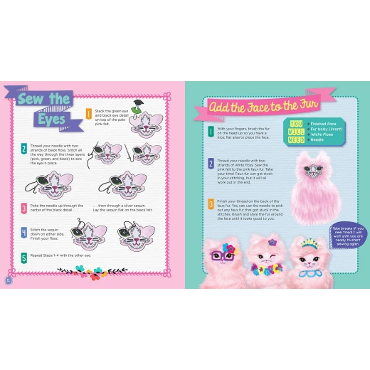 Klutz Sew Your Own Fluffy Cat Pillow - Klutz - Image 4
