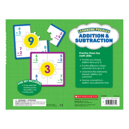 Scholastic Learning Puzzles: Addition & Subtraction - سكولاستيك - Image 2