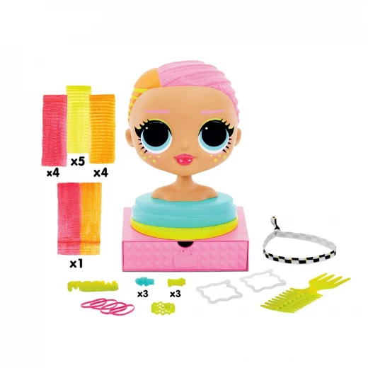 L.O.L. Surprise OMG Styling Head - Neonls - مفاجأت ال او ال - Image 2