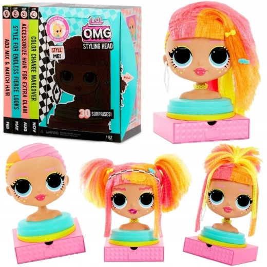 L.O.L. Surprise OMG Styling Head - Neonls - مفاجأت ال او ال - Image 3