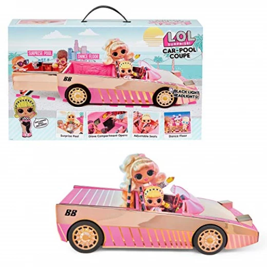 Car-pool Coupe With Doll Surprise Pool & Dance Floor Car-pool Coupe With Doll Surprise Pool & Dance Floor