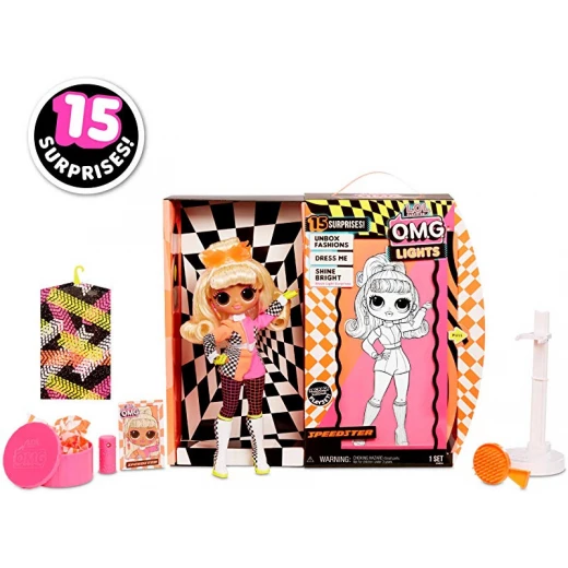 L.O.L Surprise! O.M.G. Lights Speedster Fashion Doll with 15 Surprises - مفاجأت ال او ال - Image 3
