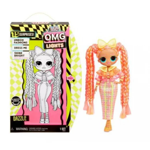 L.O.L. Surprise! O.M.G. Lights Dazzle Fashion Doll with 15 Surprises, Multi - مفاجأت ال او ال - Image 3