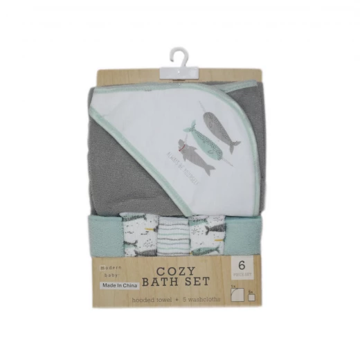 Modern Baby 6 Piece Cozy Bath Set Modern Baby 6 Piece Cozy Bath Set