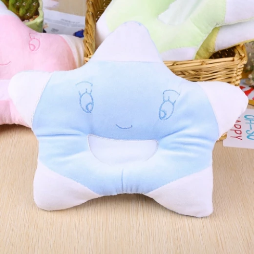 Baby Star Shape Pillow - Anti Roll Cushion - Bedding Cushion - Blue Baby Star Shape Pillow - Anti Roll Cushion - Bedding Cushion - Blue
