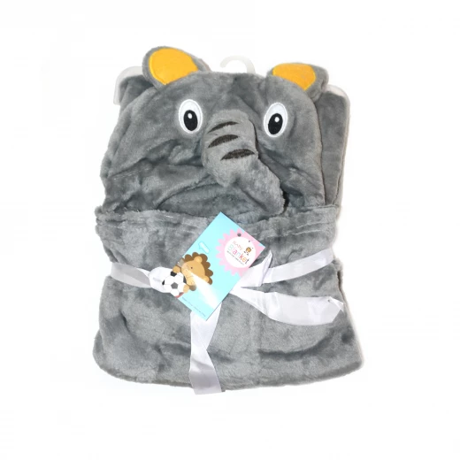 Soft Wrapper - Baby Blanket for Babies - Dark Grey Elephant Soft Wrapper - Baby Blanket for Babies - Dark Grey Elephant
