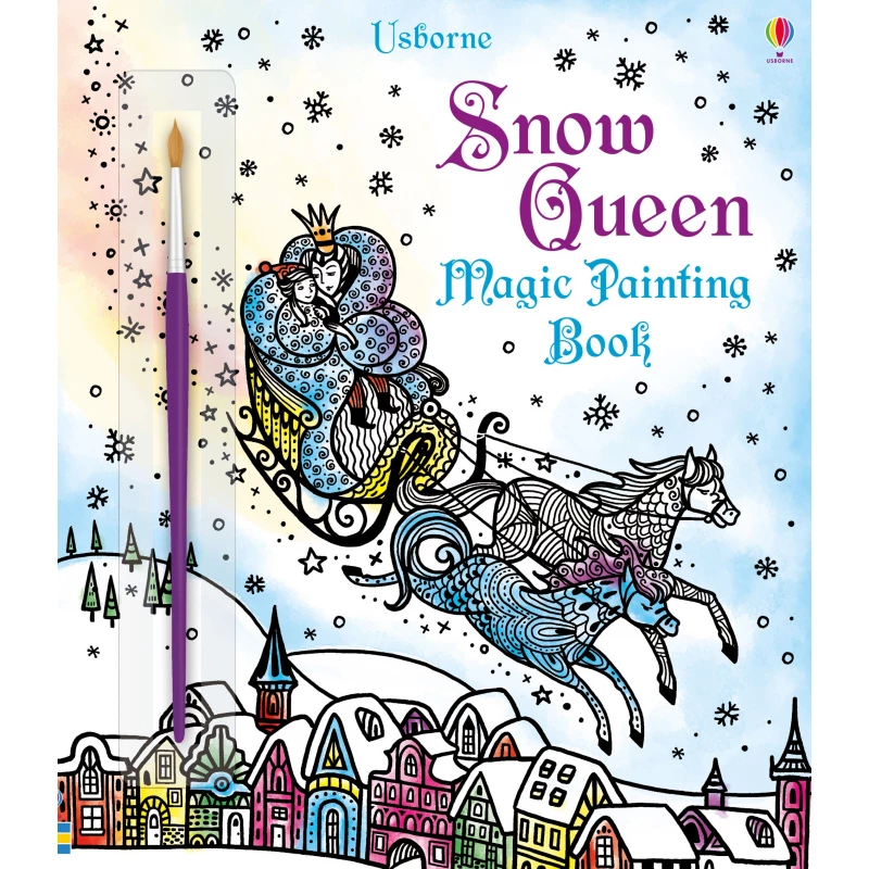 Usborne Snow Queen Magic Painting Book - يو إس بورن