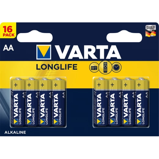 Varta Batteri Longlife AA 16-pak Varta Batteri Longlife AA 16-pak