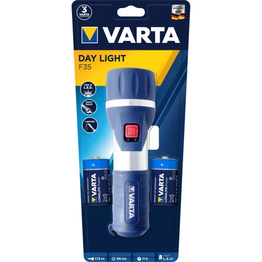 Varta Day Light F35 LED (monochrome) Torch battery-powered 96 lm 11 h 198 g Varta Day Light F35 LED (monochrome) Torch battery-powered 96 lm 11 h 198 g
