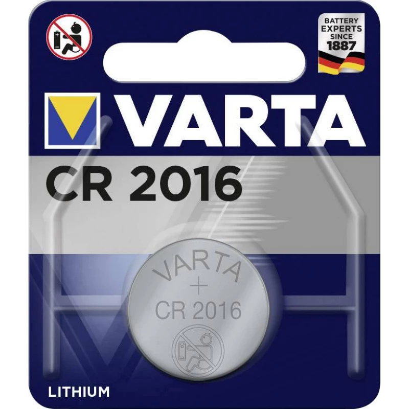 Varta Electronics CR2016 Button cell CR2016 Lithium 87 mAh 3 V 1 pc(s) - VARTA
