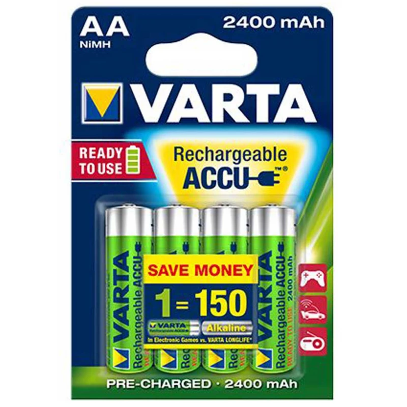 Varta AA 2400mAh 3+1db Ready to Use tölthető elem, akkumulátor - فارتا