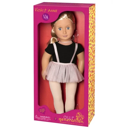Our Generation Ballet Doll With Tutu Skirt Violet Anna Our Generation Ballet Doll With Tutu Skirt Violet Anna