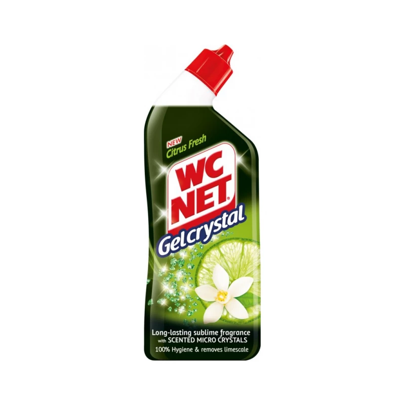 WC Net Toilet Cleaner Gel Crystal Green Citrus 750ml - WC Net