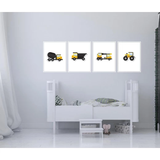 مطبوعات فنية جدارية مؤطرة بالخشب غير العادي ، تصميم مركبات البناء 2 - من اكسترا اورديناري, A4 مطبوعات فنية جدارية مؤطرة بالخشب غير العادي ، تصميم مركبات البناء 2 - من اكسترا اورديناري, A4