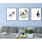 ExtraOrdinary Decorative Wood Framed Wall Art Prints, Blue Bird, A3 - إكسترا أورديناري