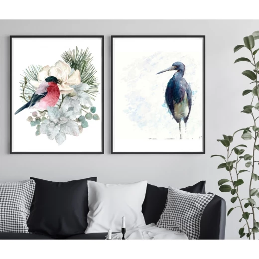 ExtraOrdinary Decorative Wood Framed Wall Art Prints, Blue Bird, A3 - إكسترا أورديناري - Image 4