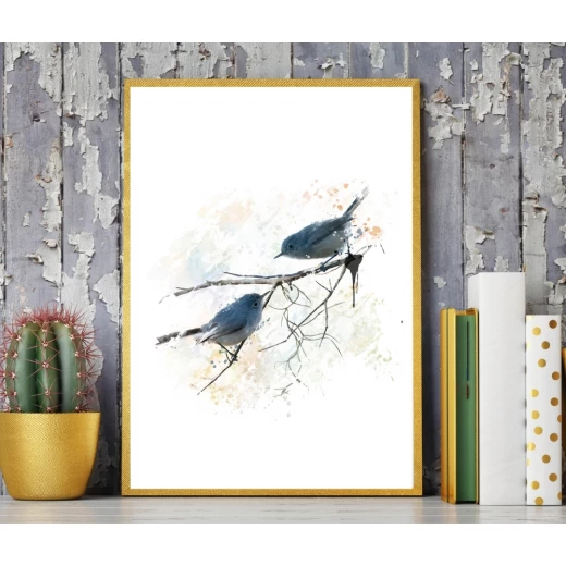 ExtraOrdinary Decorative Wood Framed Wall Art Prints, Blue Bird, A3 - إكسترا أورديناري - Image 11