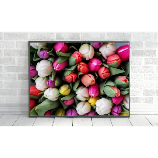 ExtraOrdinary Decorative Wood Framed Wall Art Prints, Mix Flower, A3 size ExtraOrdinary Decorative Wood Framed Wall Art Prints, Mix Flower, A3 size