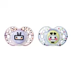 Tommee Tippee Closer to Nature Fun Pacifier, 18-36 Months, 2 Count Girl - Tommee Tippee