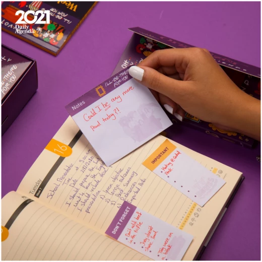 Mofakera Agenda Set - Friends for 2021 Year - مفكرة - Image 3