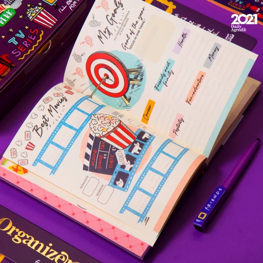 Mofakera Agenda Set - Friends for 2021 Year - مفكرة - Image 9