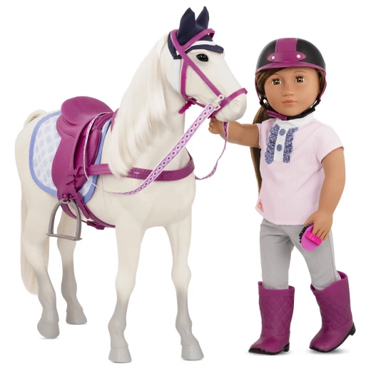 Our Generation Sterling Gray Horse Horse for 18" Doll - أور جيناريشن - Image 3