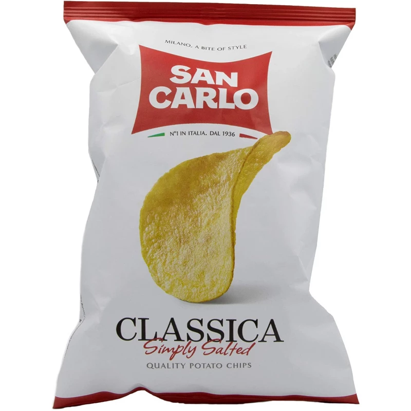 San Carlo Classic Salted Potato Chips 180g - سان كارلو
