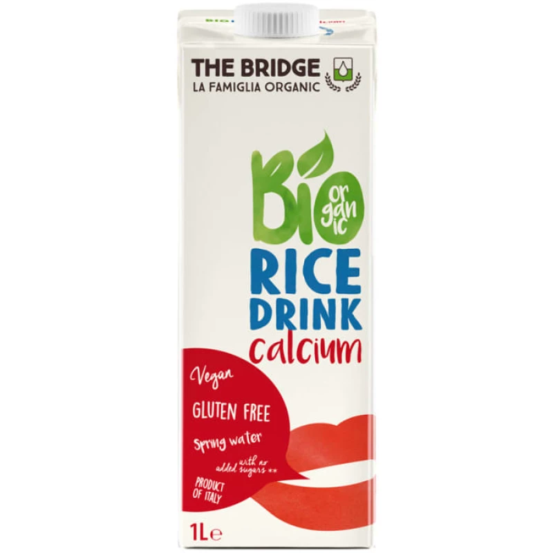 The Bridge Brazil Rice Drink With Calcium 1L, Organic - ذا بريدج بيو