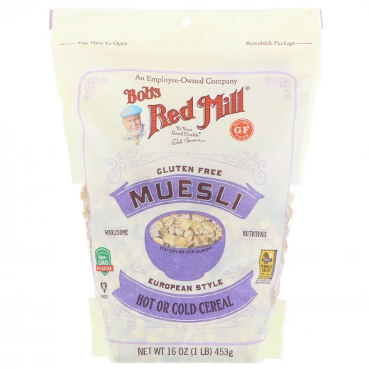 Bobs Red Mill Muesli, Gluten Free, European Style, 453 g Bobs Red Mill Muesli, Gluten Free, European Style, 453 g