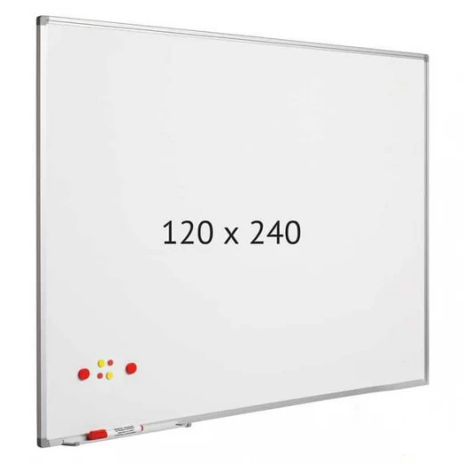 سبورة بيضاء - 120 × 240 سم - مغناطيسية + 1 ممحاة مجانية + قلم للسبورة البيضاء سبورة بيضاء - 120 × 240 سم - مغناطيسية + 1 ممحاة مجانية + قلم للسبورة البيضاء