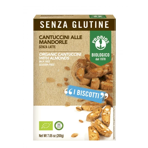 Probios Organic Gluten Free Biscuits With Almonds 200g Probios Organic Gluten Free Biscuits With Almonds 200g